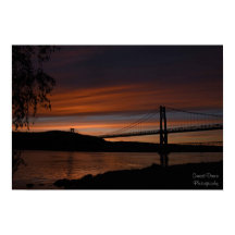 Brug op Sunset 2 Poster