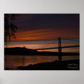 Brug op Sunset 2 Poster (Voorkant)