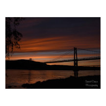 Brug op Sunset 2 Poster