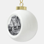 Brug oud keramische bal ornament (Rechts)