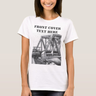 Brug oude pencilart Monochrome T-shirt