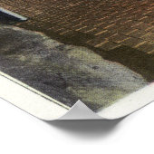 Brug over Chasm met Balanced Rock Poster (Hoek)