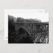 brug over de afluisterpas briefkaart (Voorkant / Achterkant)