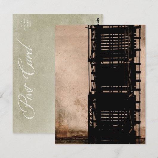 brug over de brug briefkaart (Voorkant / Achterkant)