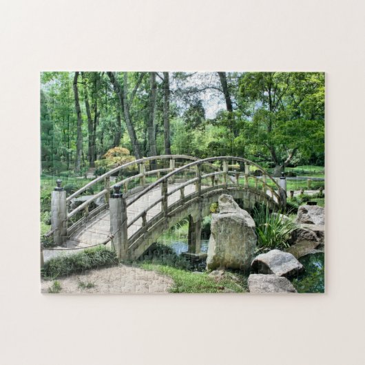 Brug over de groene legpuzzel (Horizontaal)