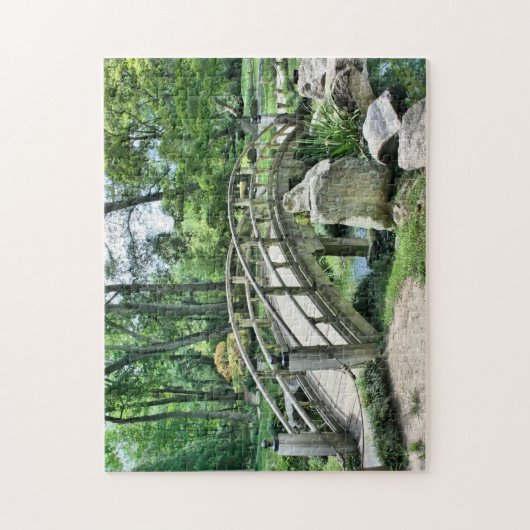 Brug over de groene legpuzzel (Verticaal)