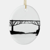 Brug over de Hudson Keramisch Ornament (Rechts)