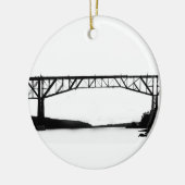 Brug over de Hudson Keramisch Ornament (Links)