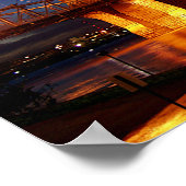 Brug over de Ohio-rivier in Cincinnati Ohio Poster (Hoek)