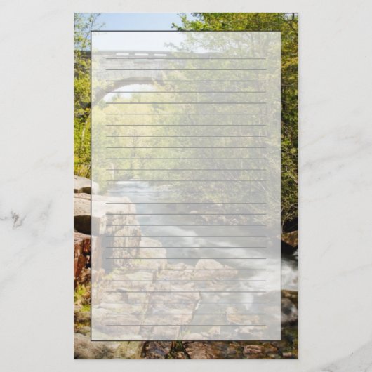 Brug over de rivier briefpapier (Voorkant)