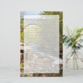 Brug over de rivier briefpapier (Staand voorkant)