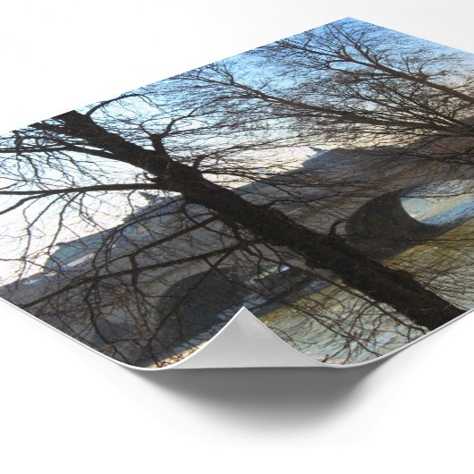 Brug over de rivier de Seine Poster (Hoek)