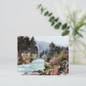 Brug over de Sacramento-rivier, 1900 Briefkaart (Staand voorkant)