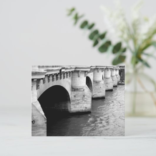 Brug over de Seine Briefkaart (Staand voorkant)