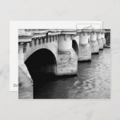 Brug over de Seine Briefkaart (Voorkant / Achterkant)