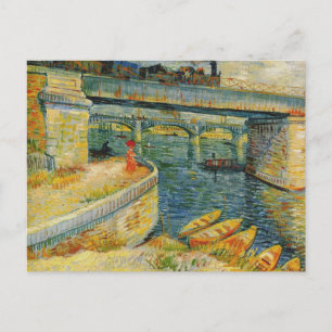 Brug over de Seine in Asnieres door Van Gogh Po Briefkaart