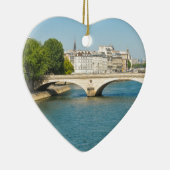 Brug over de Seine in Parijs, Frankrijk Keramisch Ornament (Rechts)