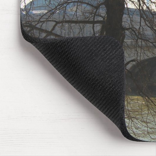 Brug over de Seine, mousepad Muismat (Hoek)