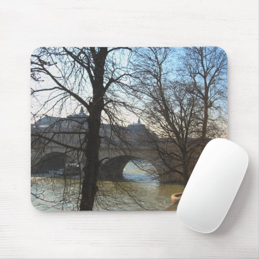 Brug over de Seine, mousepad Muismat (Met muis)