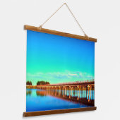 Brug over de Snake River Hangend Wandkleed (Gebogen)