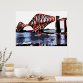 brug over de spoorweg poster (Keuken)