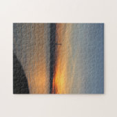 Brug over de Taag bij zonsondergang Legpuzzel (Horizontaal)