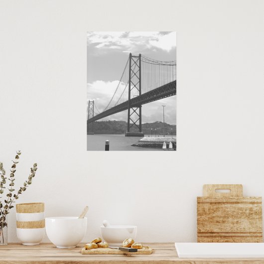 Brug over de Tejo Poster (Keuken)