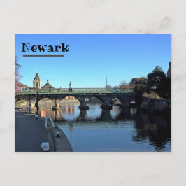Brug over de Trent in het Briefkaart van Newark