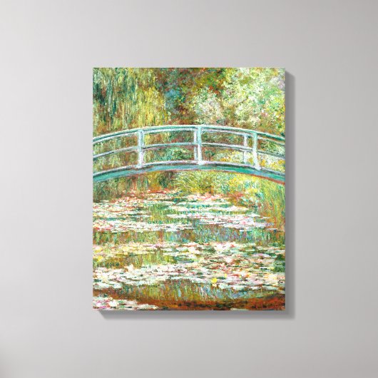 Brug over de vijver van waterlelies | Claude Monet Canvas Afdruk (Voorkant)