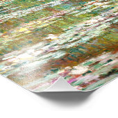 Brug over de vijver van waterlelies | Claude Monet Foto Afdruk (Hoek)