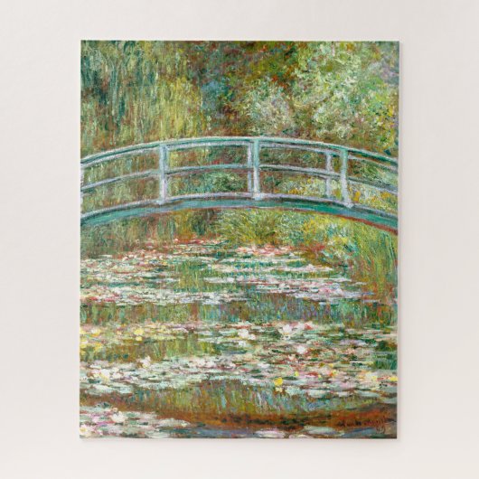 Brug over de vijver van waterlelies | Claude Monet Legpuzzel (Verticaal)