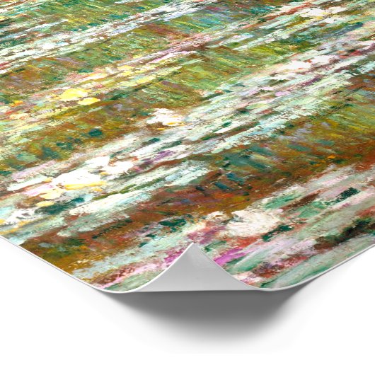 Brug over de vijver van waterlelies | Claude Monet Poster (Hoek)