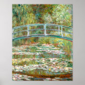 Brug over de vijver van waterlelies | Claude Monet Poster (Voorkant)