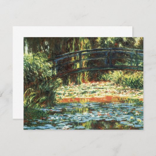 Brug over de waterlieveling door Claude Monet (Voorkant / Achterkant)