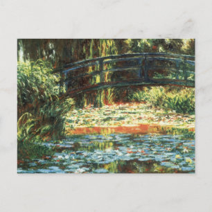 Brug over de waterlieveling door Claude Monet Briefkaart