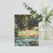 Brug over de waterlieveling door Claude Monet Briefkaart (Staand voorkant)