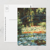 Brug over de waterlieveling door Claude Monet Briefkaart (Voorkant / Achterkant)