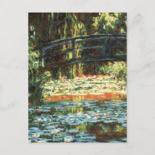 Brug over de waterlieveling door Claude Monet Briefkaart