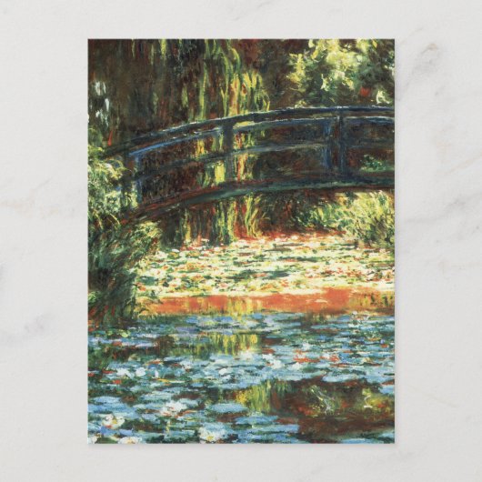 Brug over de waterlieveling door Claude Monet Briefkaart (Voorkant)