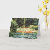 Brug over de waterlieveling door Claude Monet Kaart (Gele Bloem)