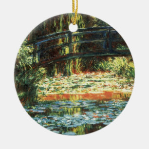 Brug over de waterlieveling door Claude Monet Keramisch Ornament