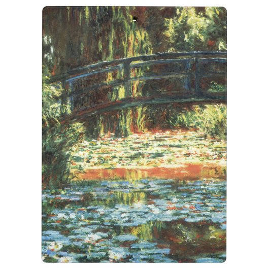 Brug over de waterlieveling door Claude Monet Klembord (Achterkant)