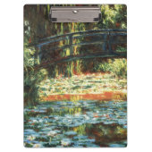 Brug over de waterlieveling door Claude Monet Klembord (Voorkant)
