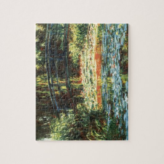 Brug over de waterlieveling door Claude Monet Legpuzzel (Verticaal)