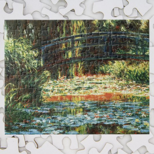 Brug over de waterlieveling door Claude Monet Legpuzzel