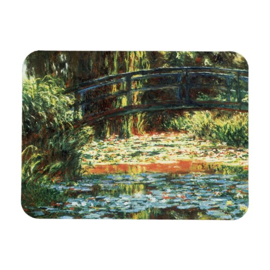 Brug over de waterlieveling door Claude Monet Magneet (Horizontaal)