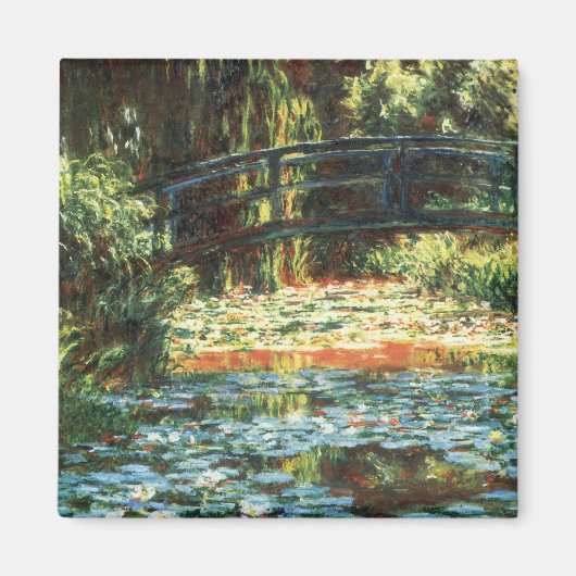 Brug over de waterlieveling door Claude Monet Magneet (Voorkant)