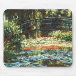 Brug over de waterlieveling door Claude Monet Muismat