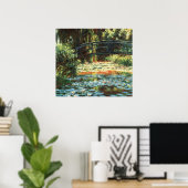 Brug over de waterlieveling door Claude Monet Poster (Thuiskantoor)
