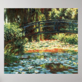Brug over de waterlieveling door Claude Monet Poster (Voorkant)